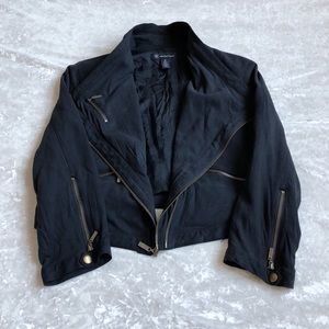 INC Dark Grey Structured Jacket with Bronze Detail